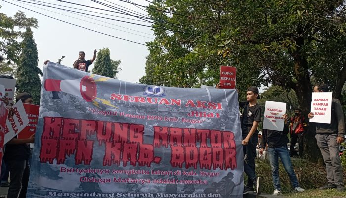 Mahasiswa di Bogor Gelar Aksi Minta Kepala BPN Dicopot 