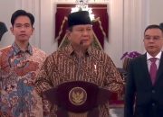 Presiden Prabowo Umumkan Nama Menteri Kabinet Merah Putih 