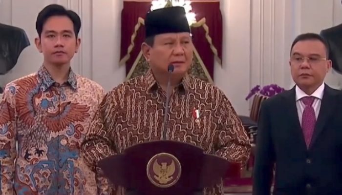 Presiden Prabowo Umumkan Nama Menteri Kabinet Merah Putih 