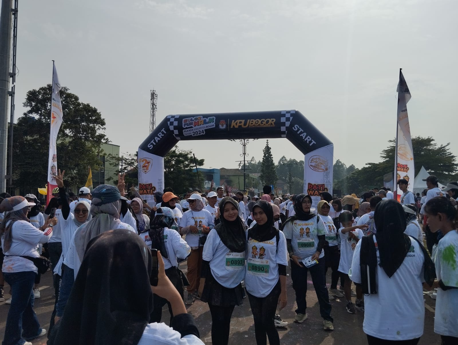 Gelar Color Fun Walk, KPUD Kabupaten Bogor Optimis Pemilih Capai 85 Persen