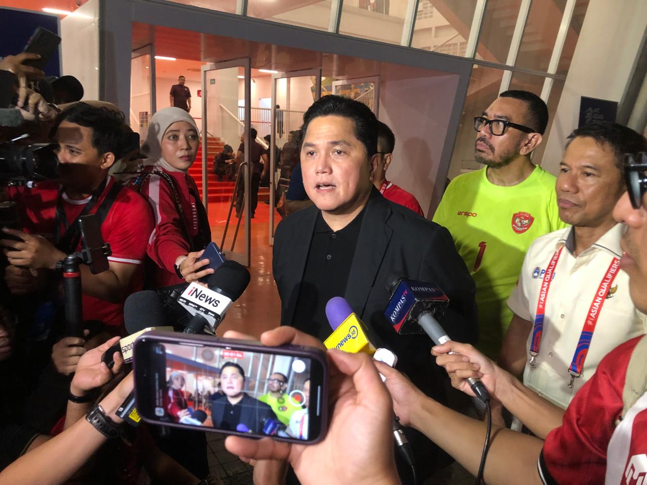 Erick Thohir Apresiasi Kemenangan Perdana Timnas Indonesia atas Arab Saudi,Marselino Ferdinan Cetak Dua Gol Krusial