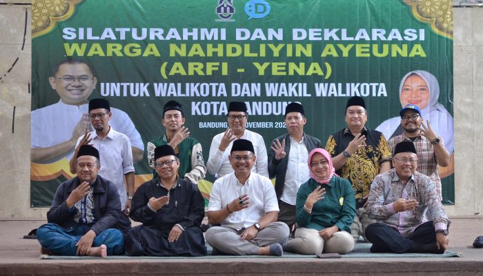 Deklarasi Dukungan dari Nahdliyin Kota Bandung untuk Paslon Arfi-Yena, Siap Dorong Pemenangan Pada Piwalkot 2024