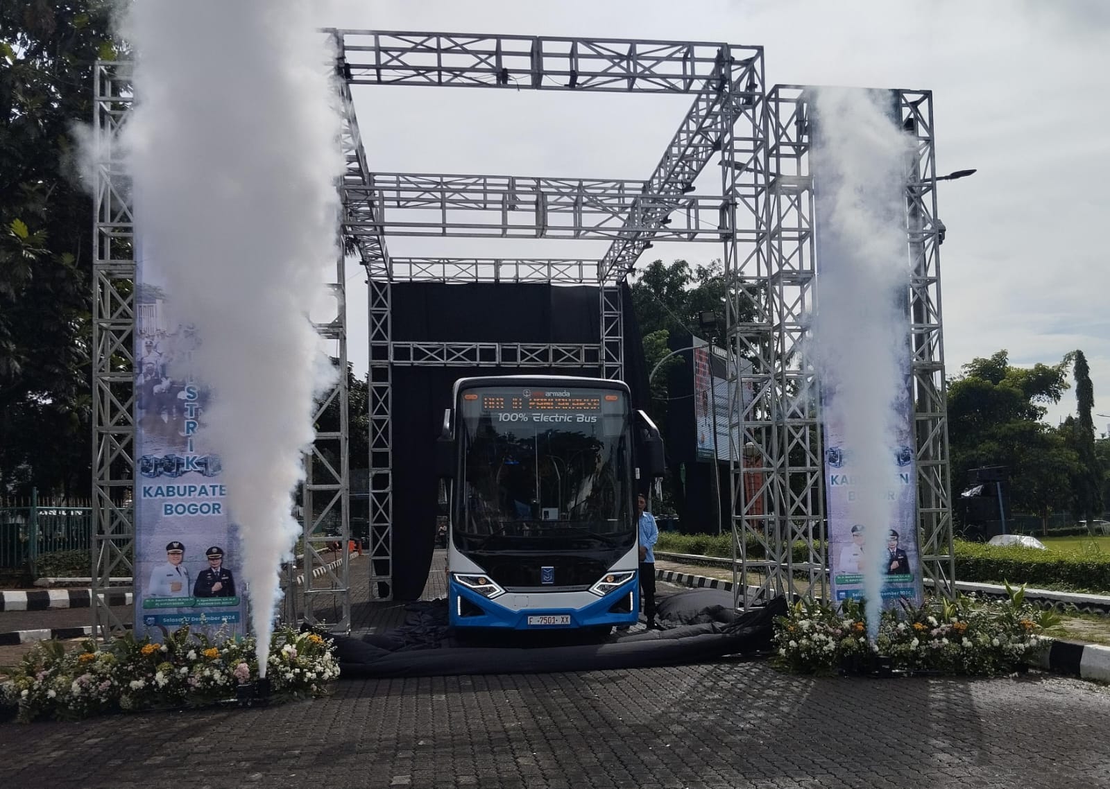 Pemkab Bogor Luncurkan Bus Listrik Gratis, Dorong Transportasi Ramah Lingkungan di Cibinong Raya