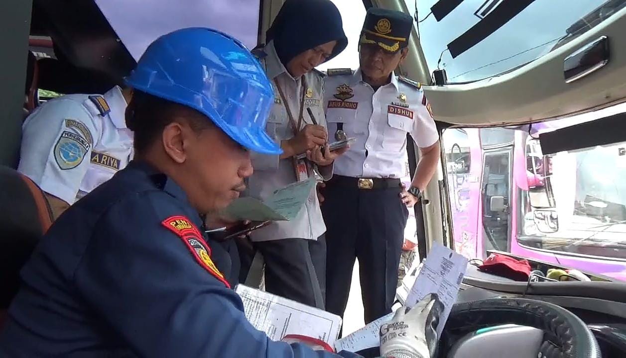 Dishub Kabupaten Bogor Cek Kelayakan Bus Pariwisata Jelang Nataru