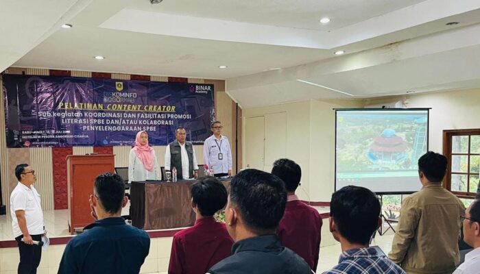 Diskominfo Kabupaten Bogor Perkuat Pemberdayaan Desa Lewat Pelatihan Konten Kreator
