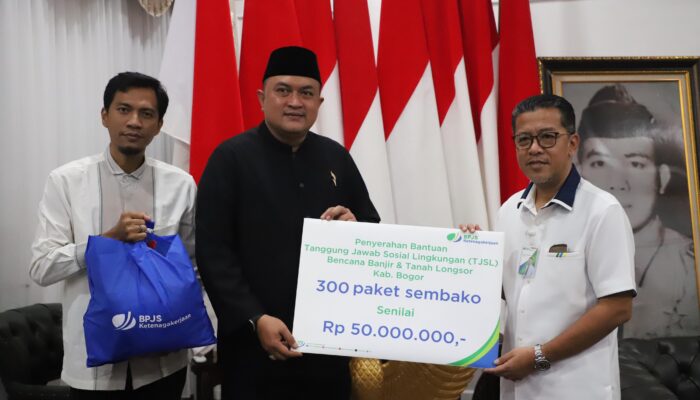 Rudy Susmanto Apresiasi Peran BPJS Ketenagakerjaan Bantu Korban Bencana di Kabupaten Bogor
