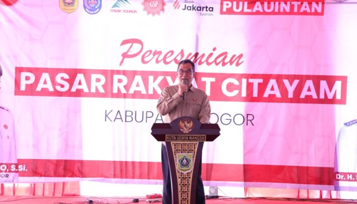 Pemkab Bogor Hadirkan Pasar Citayem sebagai Pusat Pertumbuhan Ekonomi Baru