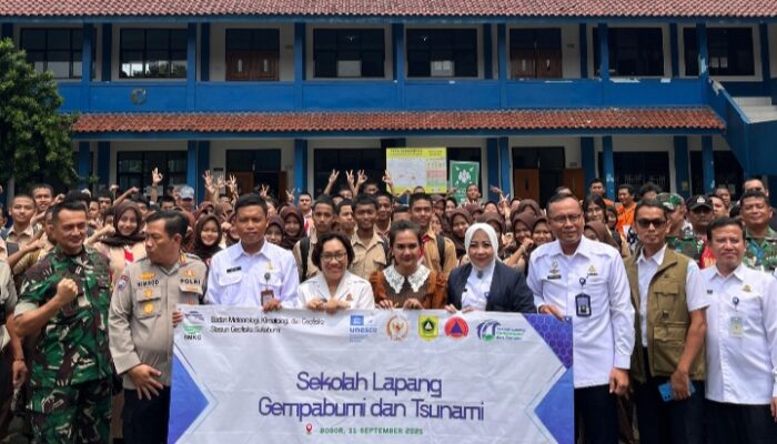 Marlyn Maisarah Gandeng BMKG Gelar Sekolah Lapang Gempa bumi dan Tsunami di Kabupaten Bogor