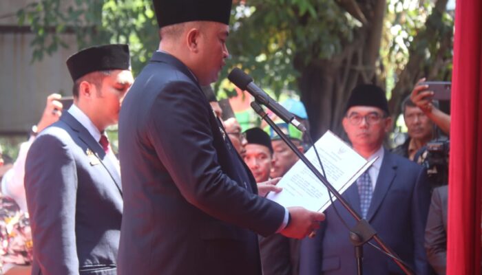 Bupati Bogor Lantik Tiga Pejabat Pimpinan Tinggi Pratama di Alun-Alun Kecamatan Jonggol