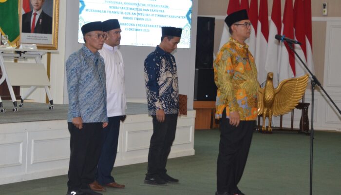 Sekda Kabupaten Bogor Lantik Dewan Hakim MTQ ke-47, Dorong Integritas dan Kualitas dalam Membumikan Al-Qur’an