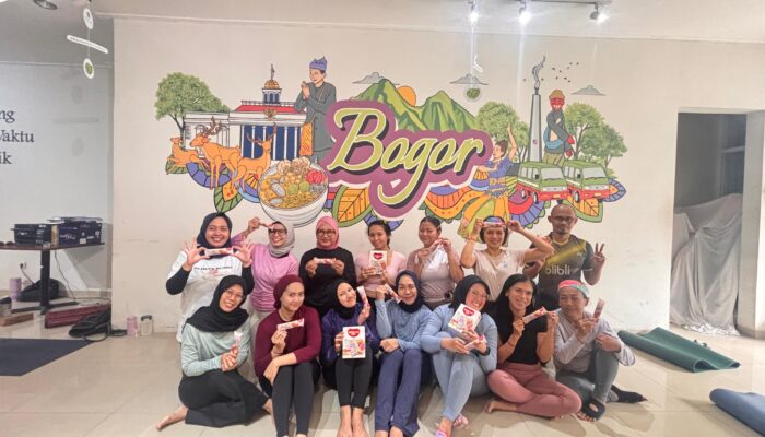 Nutrihub Bogor Gelar Yoga Spesial Hari Kasih Sayang Sekaligus Luncurkan Tropicana  Slim Beras Porang Golden Ube