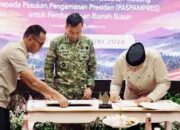 Rudy Susmanto Serahkan Hibah Lahan kepada Paspampres Untuk Pembangunan Rumah Susun   